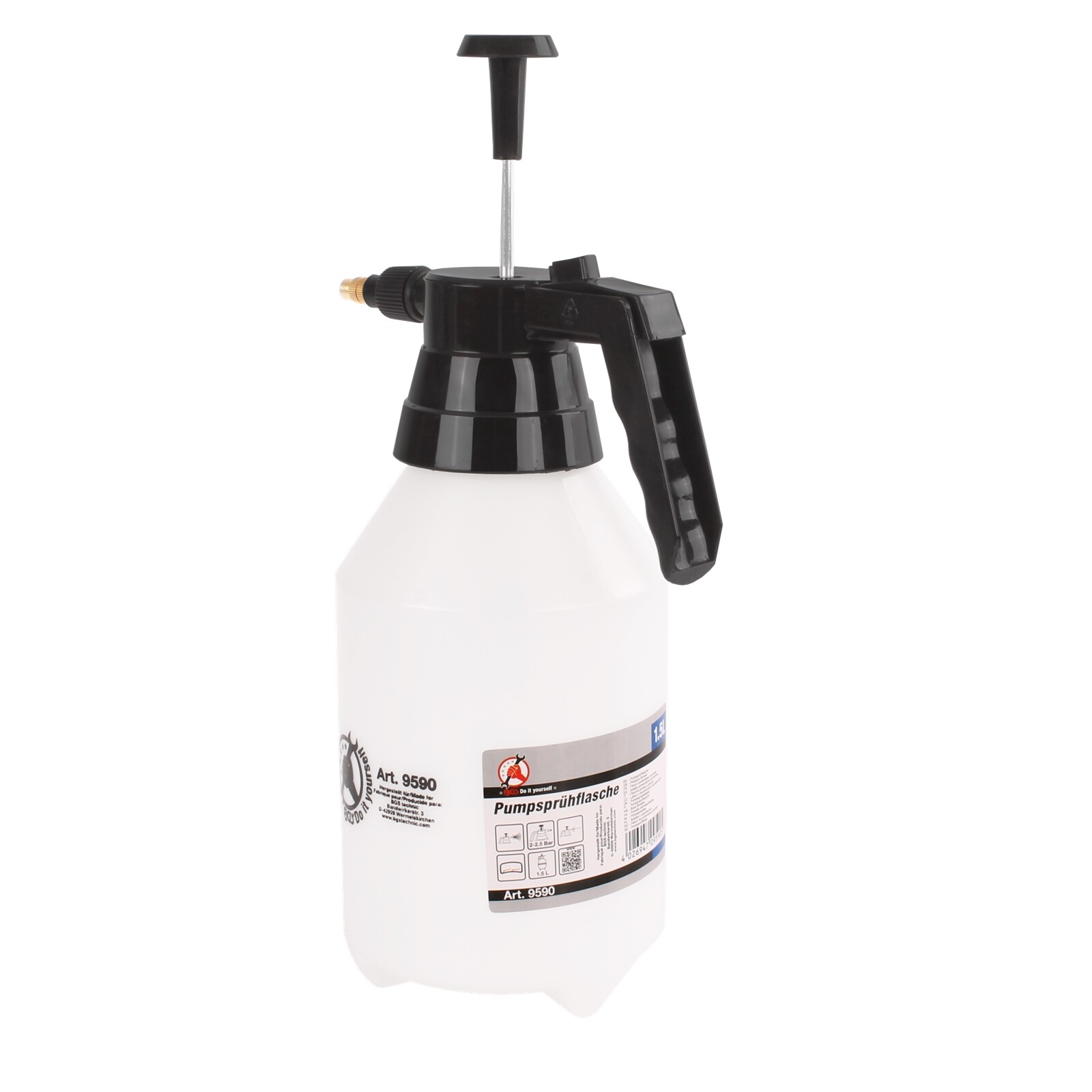 INGCO Pumpsprühflasche 16 Liter – Mit Schulterpumpe, Glasfaser-Lanze, Verstellbarer Düse, Für Garten & Landwirtschaft