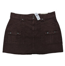 American Eagle Super High Rise A-Line Mini Skirt 14 35x15.5 Cargo Corduroy NWT