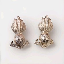 GENUINE Royal Artillery Anodised Gold Collar Badges RA Dogs No1 Or 2 Uniform