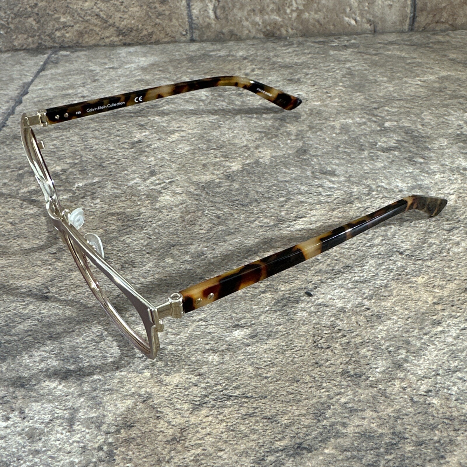 Calvin Klein Collection CK8024 208 Metal Brown Eyeglasses Frames 52-17-135-36 G6 thumbnail 4