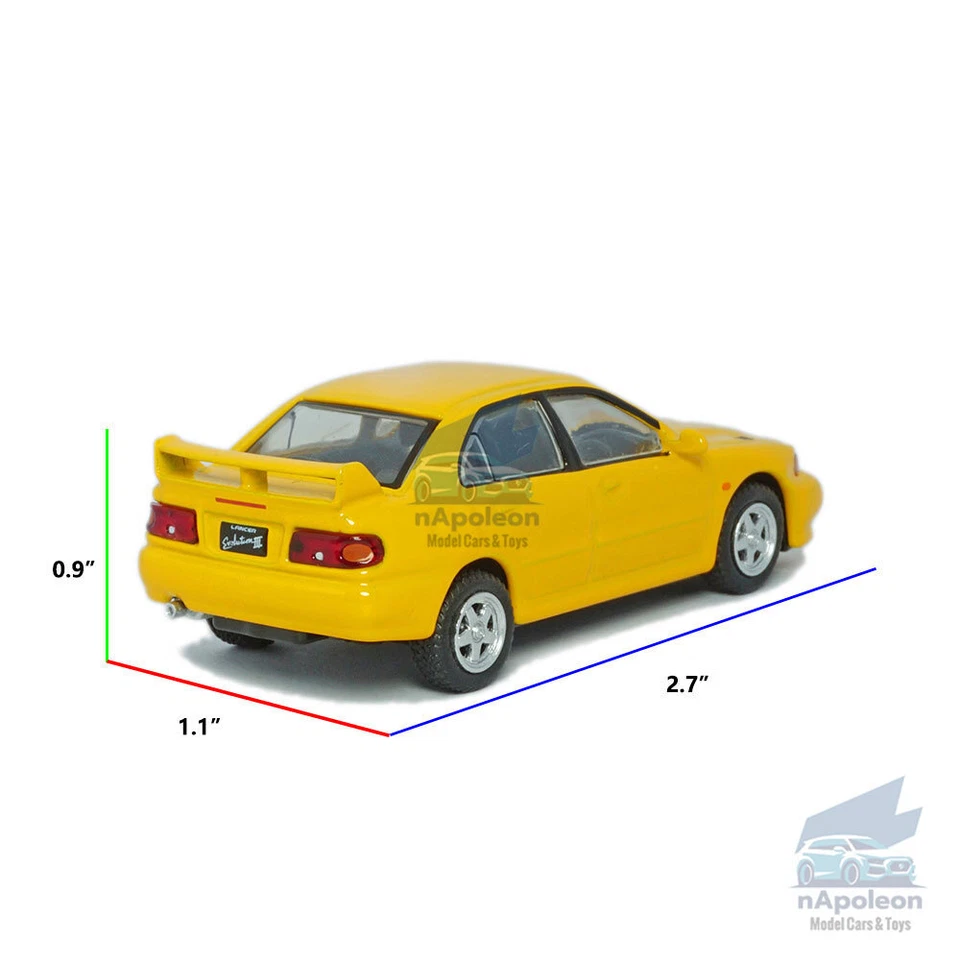 1: 64 三菱 Lancer Evolution III 模型汽车压铸汽车收藏礼品 — 第 2/4 张图片