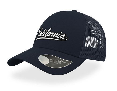 CALIFORNIA TEXT - TRUCKER CAP - HALF MESH SNAPBACK - BASEBALL HAT - UNISEX - Picture 8 of 15