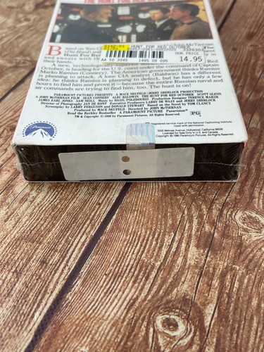 THE HUNT FOR RED OCTOBER (1989) VINTAGE VHS TAPE NEW/SEALED - Picture 5 of 5