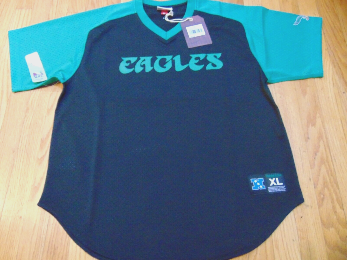 新品 Mitchell & Ness Eagles Mesh Jersey Men's Mitchell & Ness Reggie White Black Philadelphia Eagles