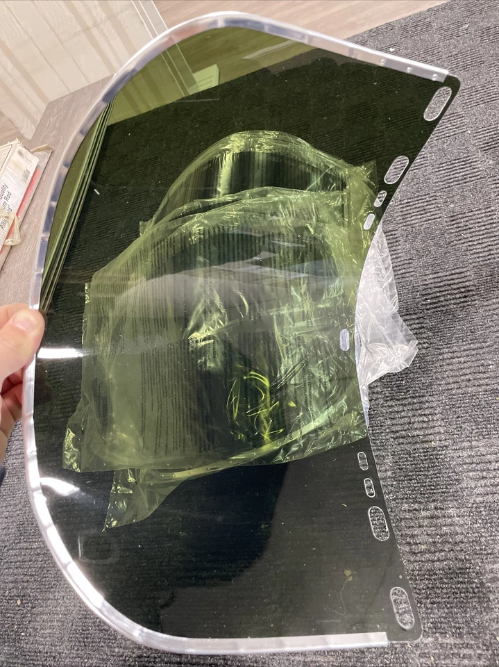 Gafas MCR Safety verde oscuro visera PC tripulaciones *Lote de 9* Foto 4 de 4