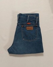 Wrangler Women's Vintage Made In USA Retro High Waist Blue Jeans, 13 X 34