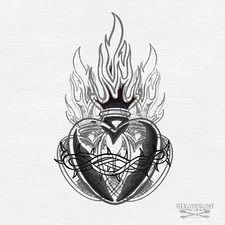 HOT ITEM. Sacred Heart Digital Art Print for Wall Decor. NEW Trendy Art Decor