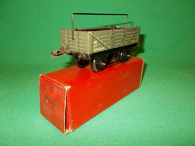 Hornby Spur O L.N.E.R. Nr.1 Wagen mit Blechschiene top mit Karton Spur 0