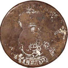 1723 "ROSA AMERICANA UTILE DULCI" COLONIAL TWOPENCE 2D (#5000)