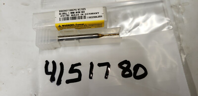 Kennametal 4151780 B042A01100CPG KC7325 1.1mm/.0430 Carbide Coolant Drill Bit