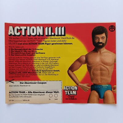 1977 Action Team Hard Rock Schildkröt Spielzeug, Werbeanzeige Werbung, Reklame