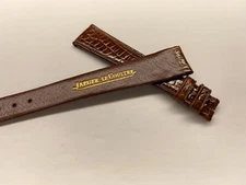 jaeger lecoultre 14 mm genuine alligator brown strap strap