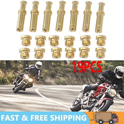 19pcs Set Jet Assortment Kit For S&S Cycle Super B E G Carbs Carburetors us