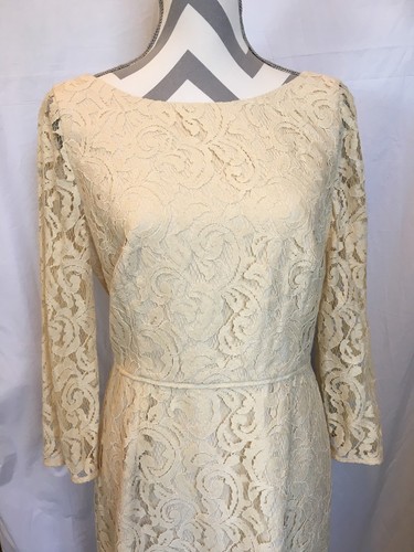 Jcrew Natalia dress in Leavers lace A9022 Size 12 $228 - Picture 6 of 7