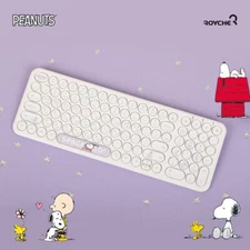 ROYCHE Peanuts Snoopy Low Noise Wireless Retro Portable Keyboard