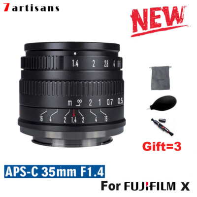 7artisans 35mm F1.4 II APS-C MF Lens for Fuji X Mount Camera X