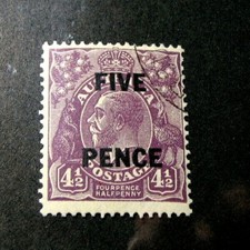 Australia Scott# 107 King George V 1930 Used H135