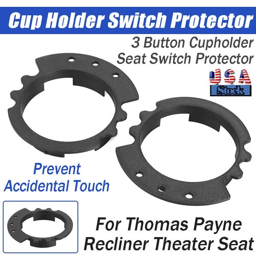 For Thomas Payne Recliner Theater Seat 3 Button Cupholder Protector Complete Set