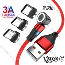 Magnetic USB C Type C Fast Charger Adapter Cable Cord For Android Samsung Google