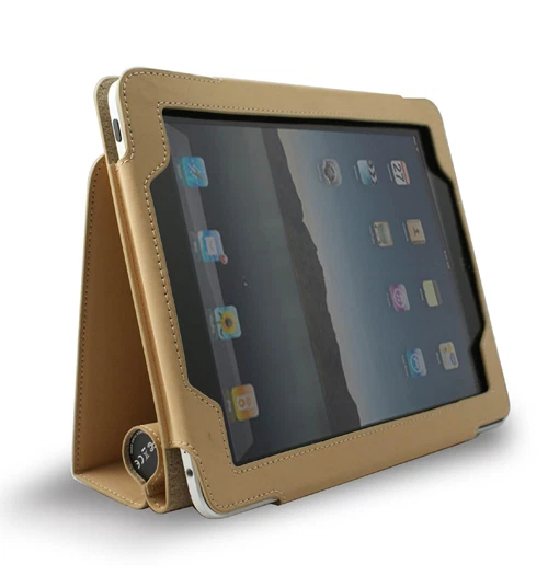 Funda de cuero genuino con batería recargable extendida para iPad Foto 2 de 4