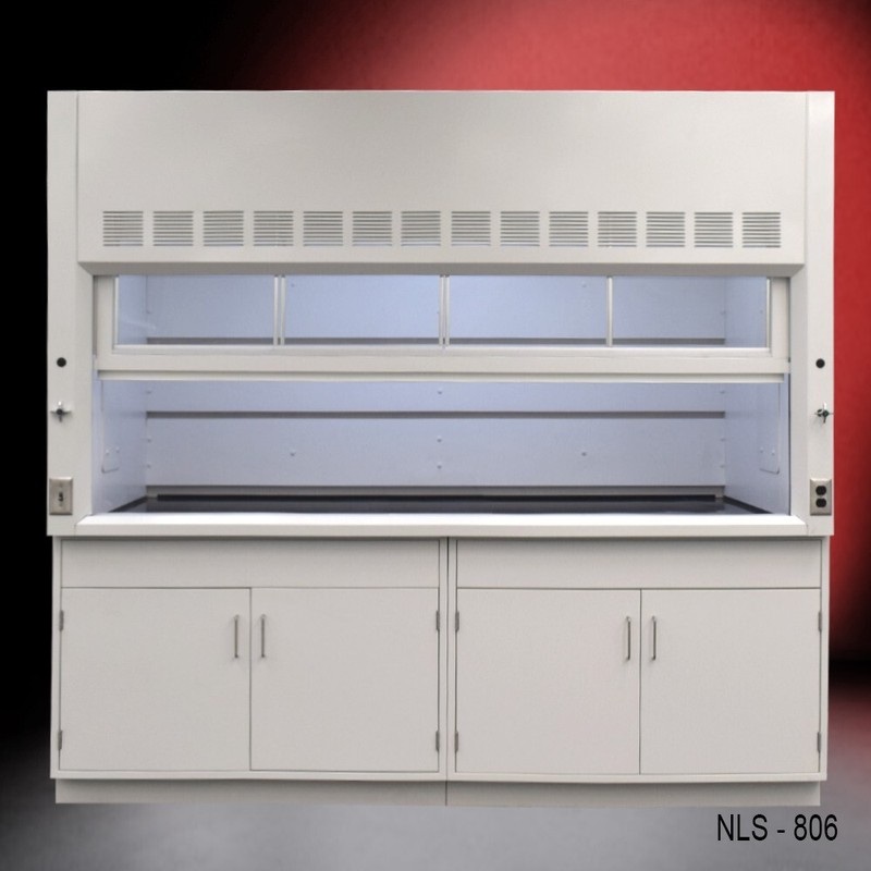 8' Laboratory Fume Hood / Storage Cabinets / Both UL / CE Listed /E1011