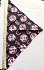 Boston Red Sox MLB Baseball Tie-on Reversible Dog/Pet Bandana/Scarf/Neckwear (L)