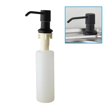 Black Kitchen Soap Dispenser Stainless Steel Liquid Pump Bottle For Kitchen Sink