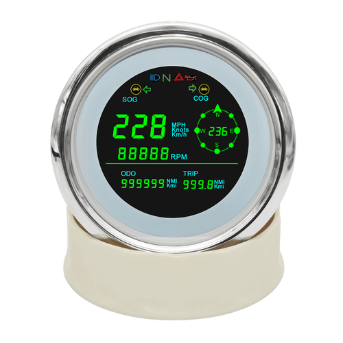 85mm LCD Digital GPS Speedometer with Tachometer for Motorcycle Boat Car Truck - Picture 3 of 6