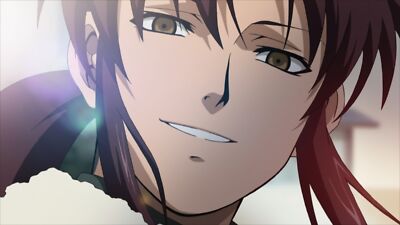 Anime revy black lagoon face closeup Playmat Game Mat Desk