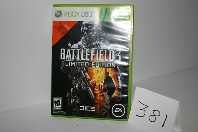 XBOX360 Battlefield 3 Limited Edition used great shape rated mature 2 disk