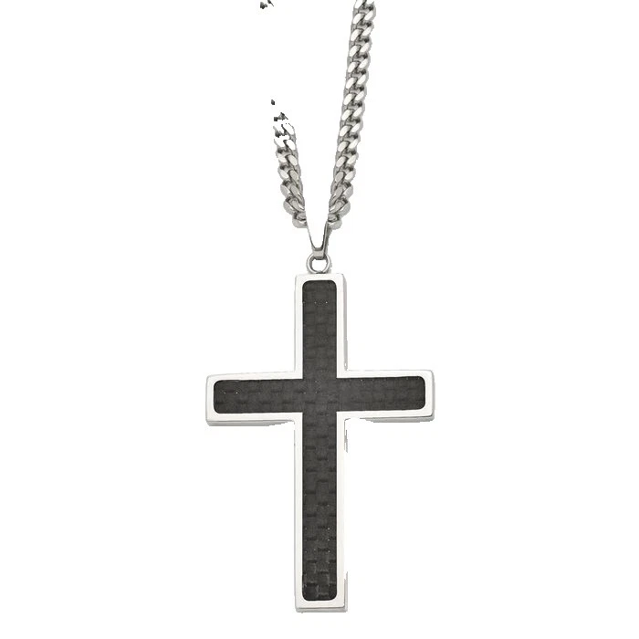 Collares y colgantes religioso Negro de cadena para hombres