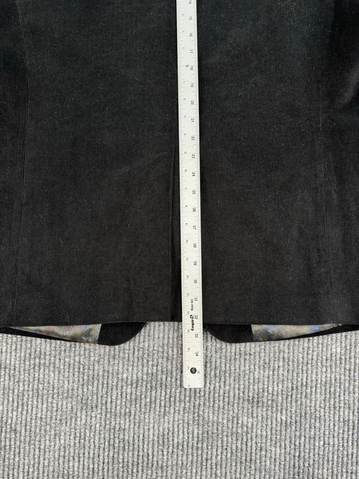 Blazer Ralph Lauren Vintage Hombres 48 L Negro Pana Madera Botones Deporte LRL Foto 3 de 4