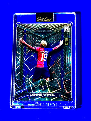 Lamine Yamal Rookie Refractor 32/50 Laser Silver Alumination 2024 Wild Card RC 1