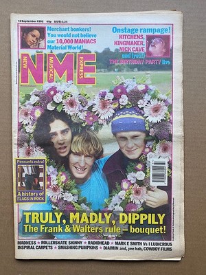 FRANK AND WALTERS NME MAGAZINE SEPT 12 1992 - FRANK AND WALTERS COVER WITH MORE 