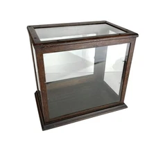 Antique Apothecary Mercantile Counter Top Display Case General Store Glass Oak