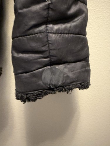 The North Face Jacket Reversible Mossbud Swirl Black Girls Size XL 16/18 READ - Picture 6 of 10