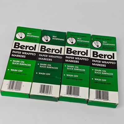 Berol Paper Wrapped Marker 12er Set Fettstifte China Marker Glasmarker Farbwahl