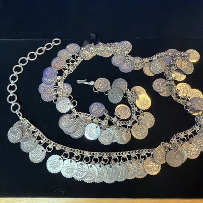 Vintage 36  Coin Belt -  Belly Chain Jewelry Gypsy BOHO 