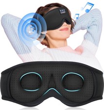 Sleep Mask with Bluetooth Headphones Bluetooth Sleep Mask Sleep Headphones,3D...
