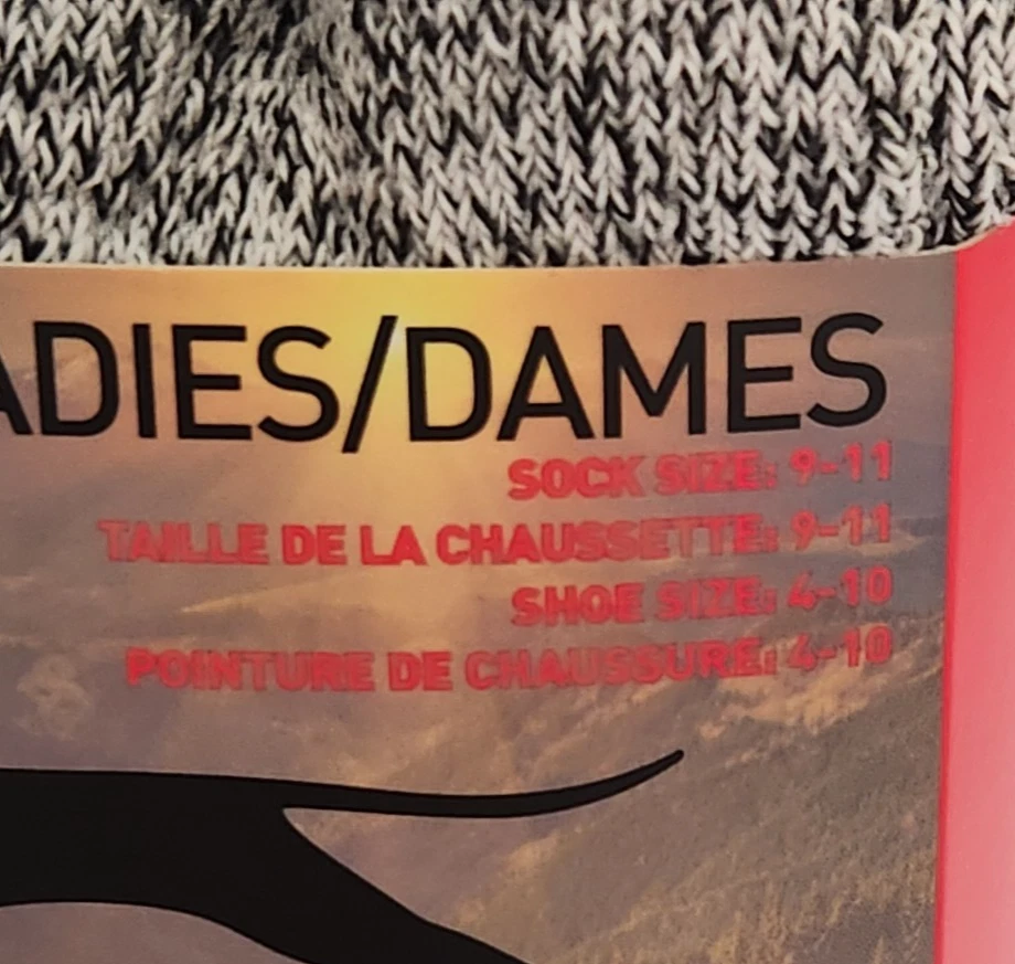 NUEVO CON ETIQUETAS Mujer Slazenger Boot Sox 4 pr Gris Negro talla 9-11 Poli Algodón Viscosa Elast Foto 3 de 4