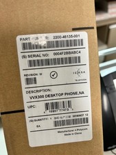 4 Polycom VVX 300 VoIP 6 Line Business Media Phone - Black 1 new 3 used