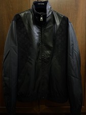 Louis Vuitton Hybrid Leather Monogram Bomber Jacket SS25 Size 46 New W Box