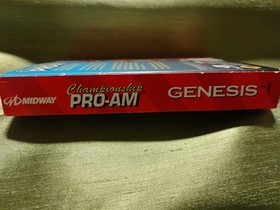 CHAMPIONSHIP PRO-AM (SEGA GENESIS, 1992) INCL. GAME CARTRIDGE, MANUAL, REG. CARD