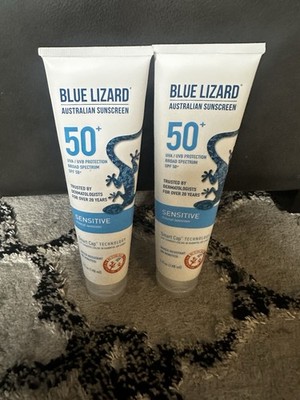 Blue Lizard Sensitive Sunscreen SPF 50+ (10 oz )  Mineral Lotion UVA/UVB -2 pack