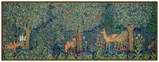 William Morris's Forest Animals Panel Runner Counted Cross Stitch Pattern