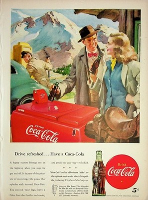Original 1947 Vintage Print Ad: Time for Pause, Have a Coca-Cola #Collectives