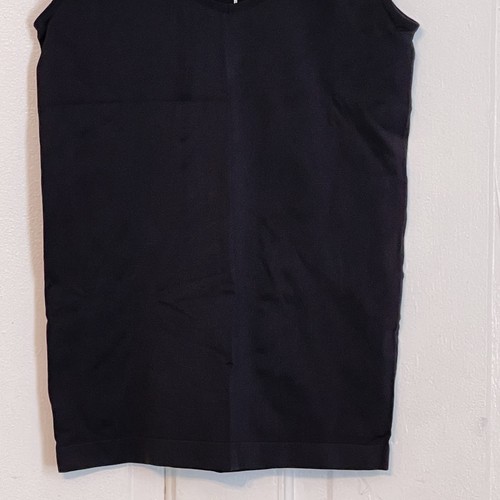 Canotta J Crew nera tinta unita primavera/estate morbida elasticizzata donna piccola - Foto 3 di 6