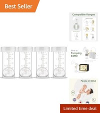4-Pack of 1.5 Oz Colostrum Containers - Ventilated, Dishwasher Safe and BPA-Free