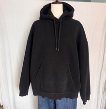 Zara Oversized Pullover Hoodie with Dropped Shoulders Rib Trim Cuff and Hem Sz M