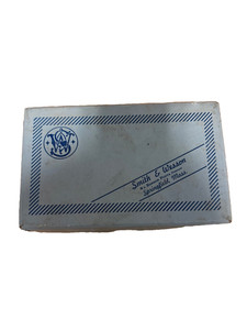 Boîte D'origine Smith & Wesson Pour Revolver - Boîte En Carton Bleue Vintage, Occasion